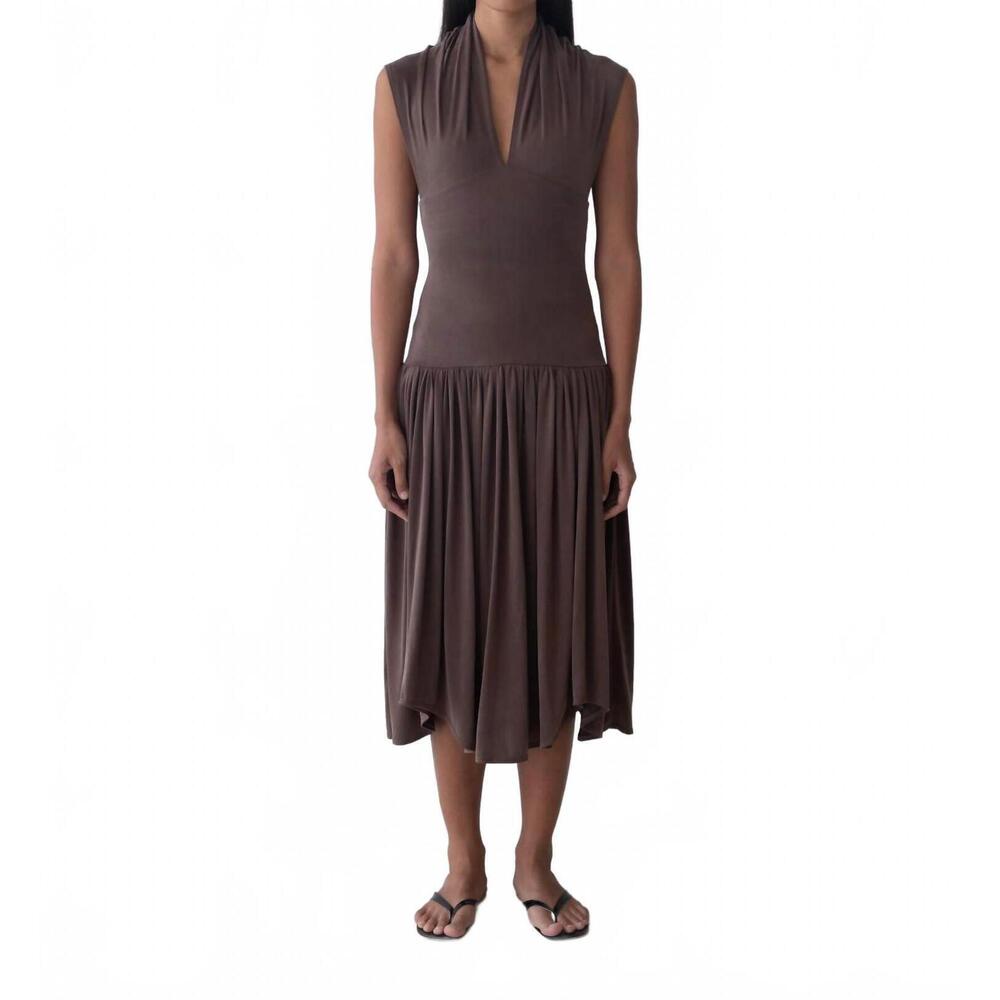 NEW BELLE ANNA twyla dress in brown